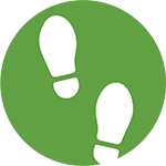 Icon walk, hike