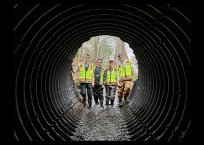 WPI Students Work with NRWA to Explore the Importance of Stream Crossings